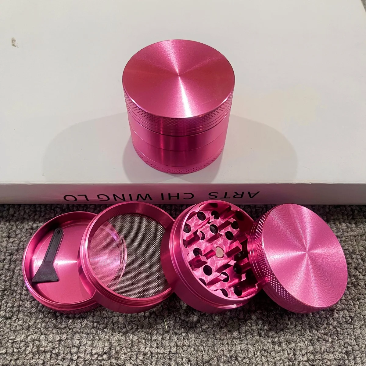 

1,6/2 дюйма, мельница для розовых трав, ручной раствор, пестик, 4-слойная мельница, мельница для соли, специй, перца, трава, инструмент для курения сигарет