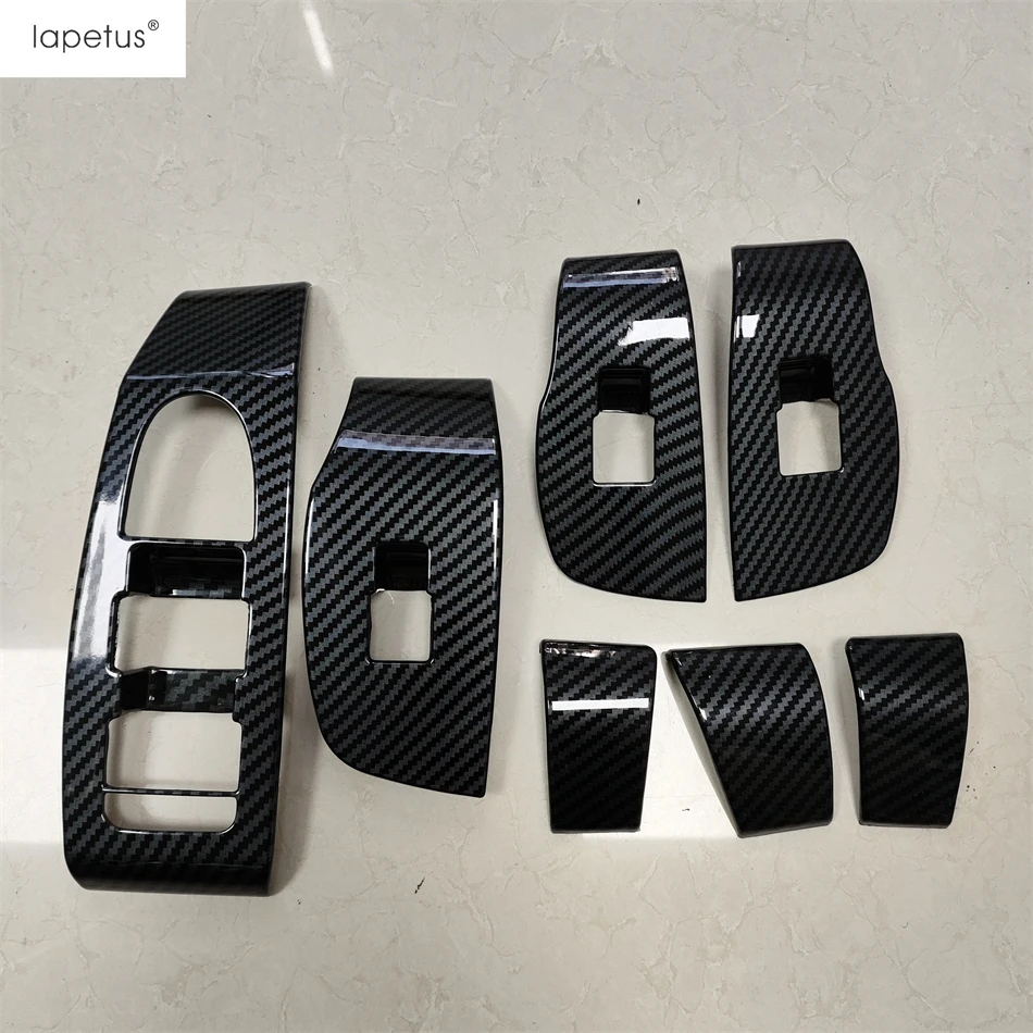 

ABS Carbon Fiber Car Window Lift Button Control Switch Panel Cover Trim For Mazda 3 2019 - 2025 / CX-30 2020 - 2025 Accessories