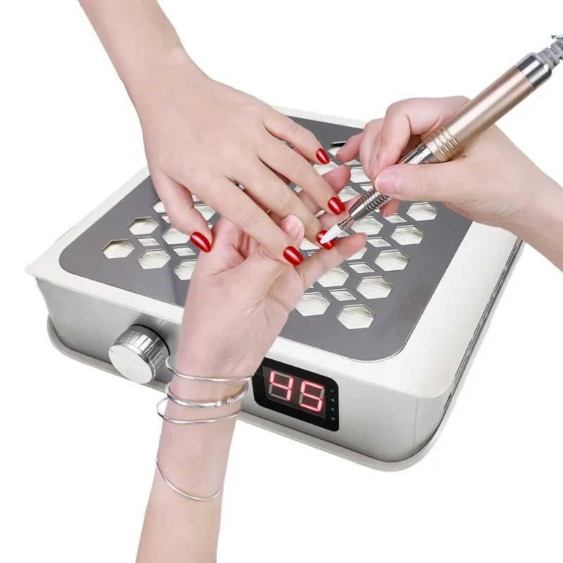 Newest USB Slim Strong Suction Nail Duster Vacuum with Speed LCD Display