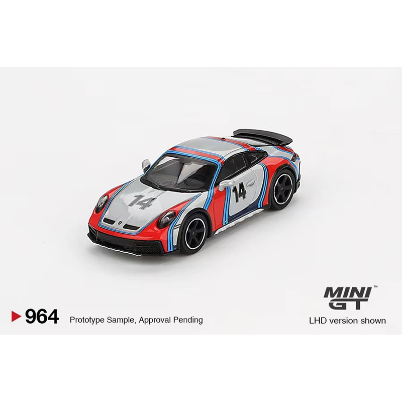 PreSale MINIGT 964 1:64 Porsche 911 Dakar Ice Grey Metallic Rally 1974 Diecast Model Collection Toys