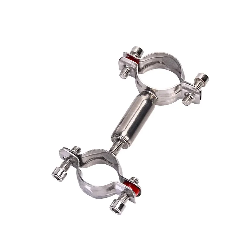 55-100Mm Double Headed Adjustable Rod Fit 8-65Mm OD Tube 304 Stainless Pipe Hanger Bracket Clamp Support Clip