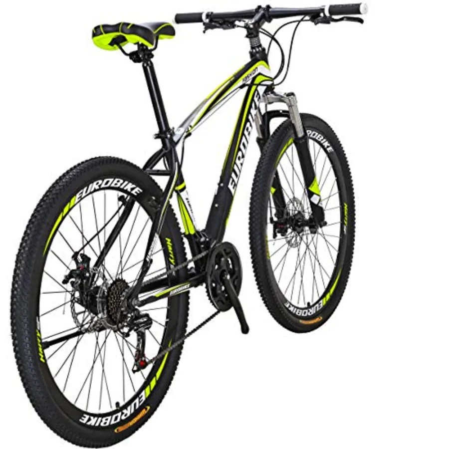 

Mountain Bike for Men, Aluminum Frame, Black, 21-Speed with Dual Disc Brakes and 27-inch Wheels