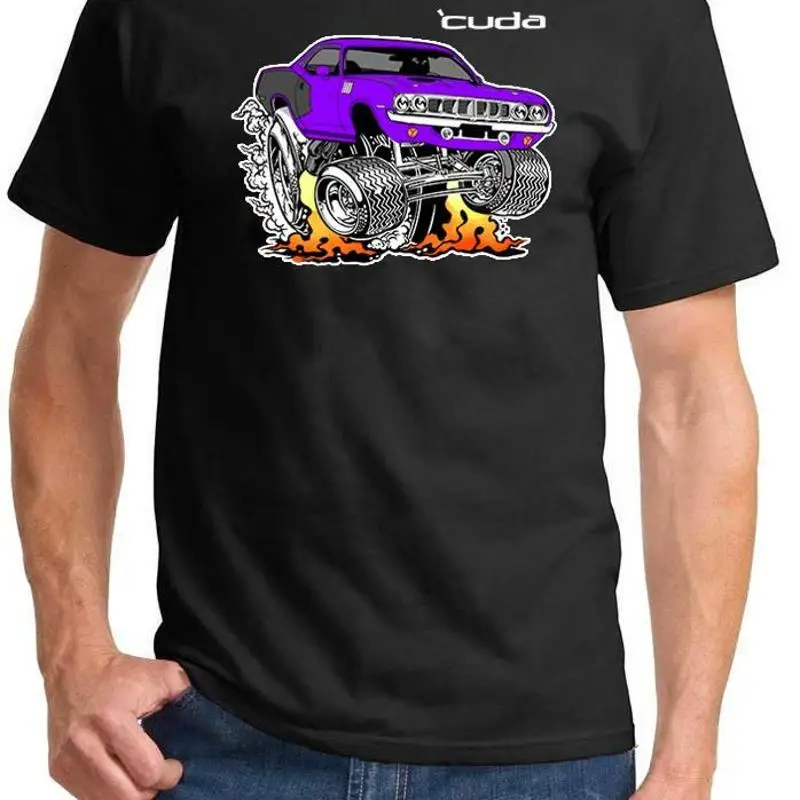 

Футболка с мультяшным дизайном Plymouth Cuda Hemi Rad Rides 1971 года, НОВИНКА