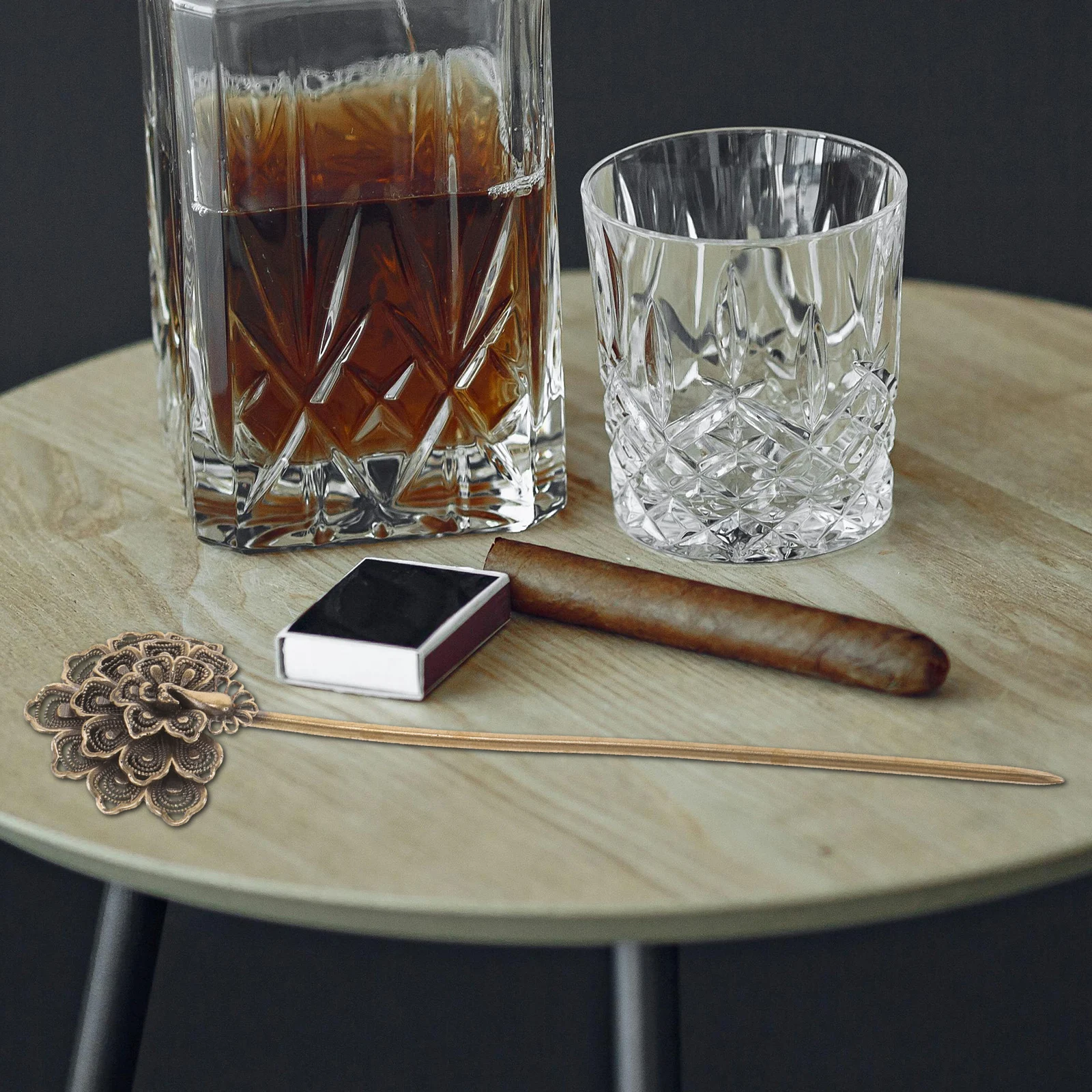 

Draw Tool Copper Cigar Punch Needle For Smooth Draw Enhancement Retro Style Cigar Poker Dredge Stick Accessory