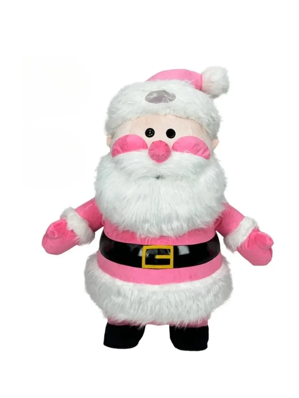 Pink Santa Claus Inflatable Mascot Costume Adult Full Body Plush Suit Christmas Cosplay for Party Event