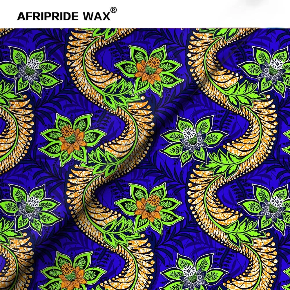 African National Style Clothing Fabric Ankara Double-sided Printed Pure Cotton Real Wax Brocade Fabric