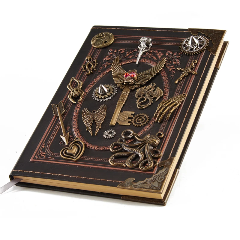 Steampunk Portable Notebook Gothic Cogs Retro Hand Book Vintage Diary Note Book