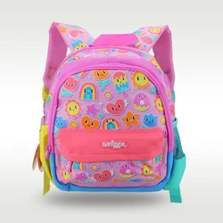 Australia smiggle original children's schoolbag girls backpack Smiling Rainbow cool kawaii 11 inch 1-3 years old