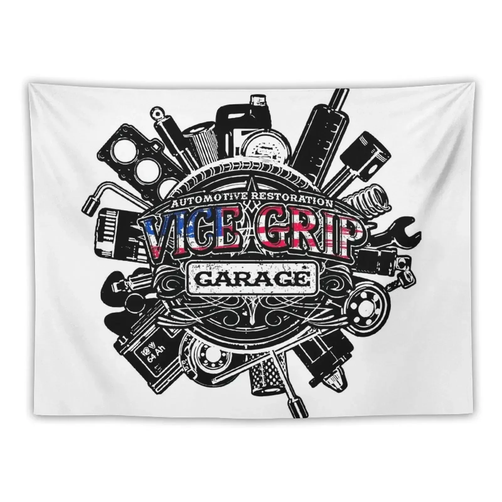 Vice Grip Garage Tapestry Wall Deco Room Decor For Girls Room Decorations Aesthetics Tapestry