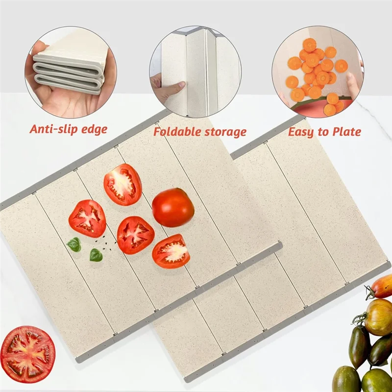 

ABZL Camping Cutting Board Plastic Chopping Board For Fruits, Vegetables, Meats And Cheeses