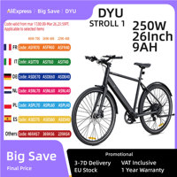 DYU Stroll 1 E-bike 250W Brushless Motor 36V9AH Lithium Battery Aluminum Alloy Electric Bicycle 16Inch Tire City Electric Bike