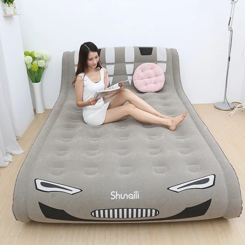 New Arrival Inflatable Home Use Double Person Comfortable Mattress Thickened Portable Air Bed Outdoor Lazy Mat