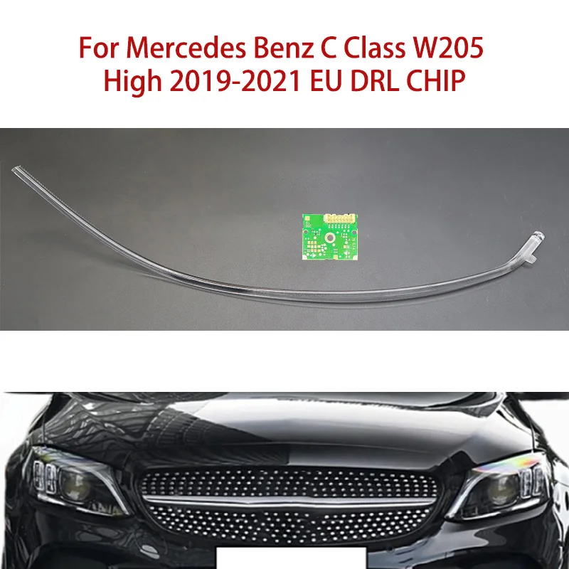

Daytime Headlight Car DRL CHIP For Mercedes Benz White Light Angel Eye C-Class W205 Ballast Conduit Strip 2019-2021 LED European
