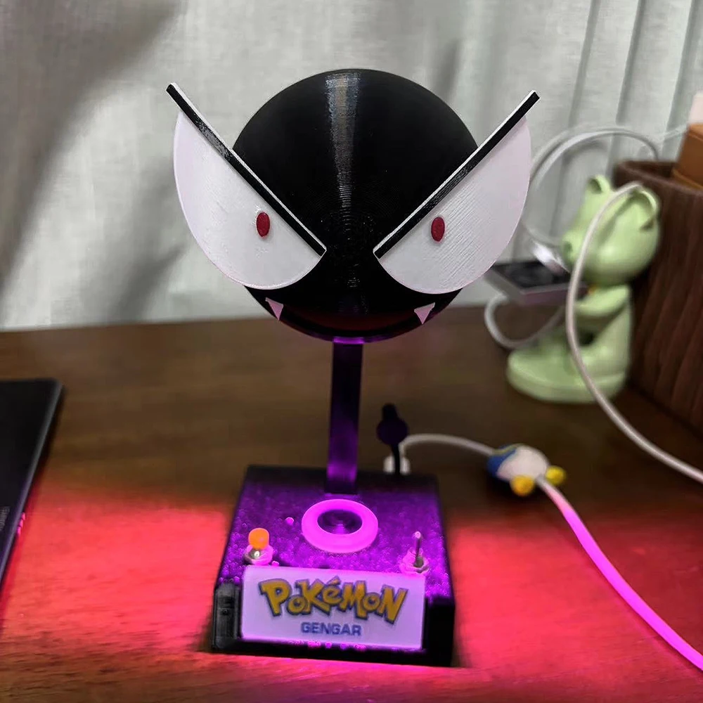 Pokemon Gastly Humidifier Anime Night Light Air Purifier Ambient Lighting Cute Led Lamp Room Decoration Model Toy Gift