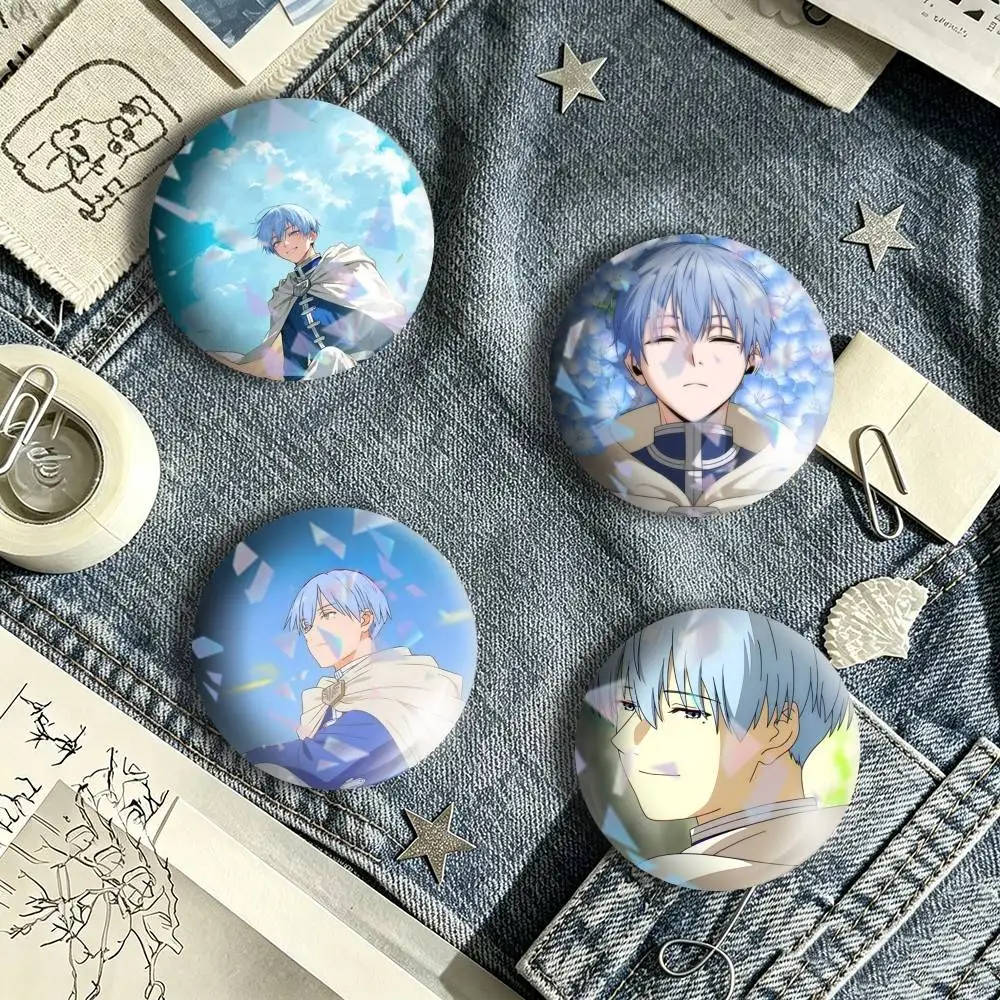 Anime Sousou no F Frieren Himmel Brooch Metal Badge Brooch, Fashion Decorative Pins for Hat Bag Clothing Decoration Gift