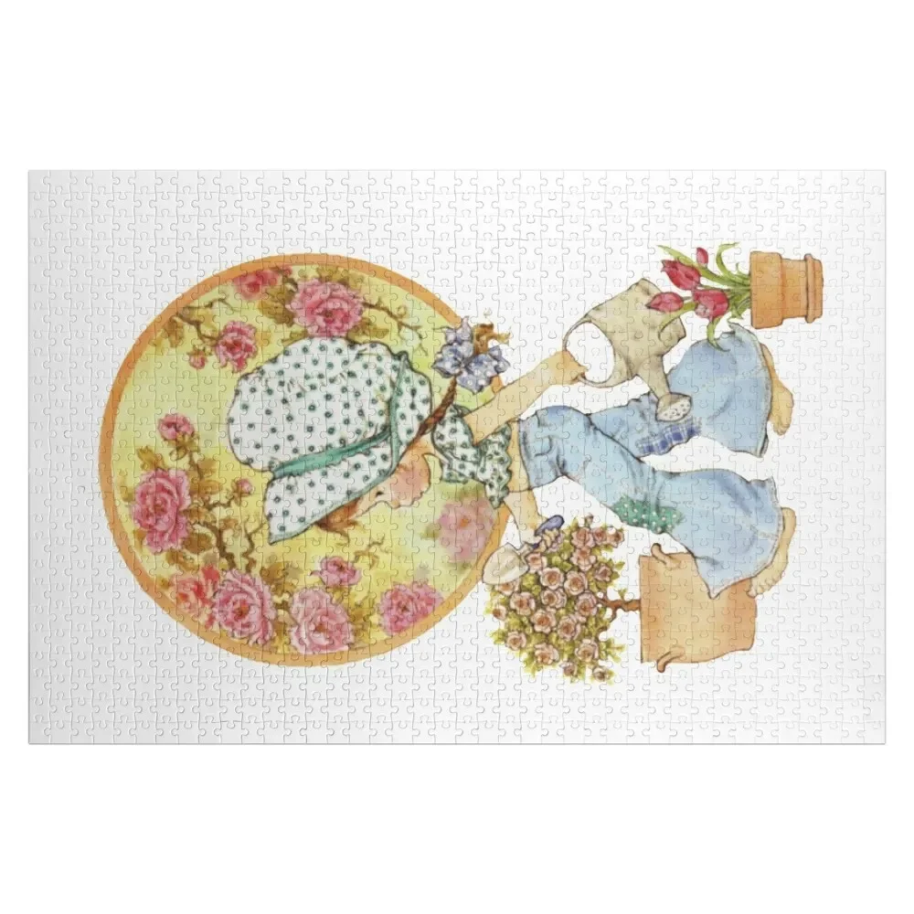 

Sarah Kay - Girl, roses and watering can Jigsaw Puzzle Custom Child Scale Motors Wood Animals Puzzle