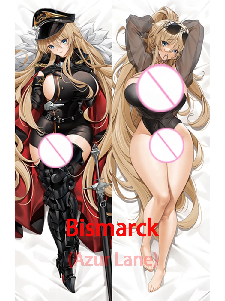 Dakimakura Bismarck (Azur Lane) Anime double sided pillowcase sexy equal body pillow cover