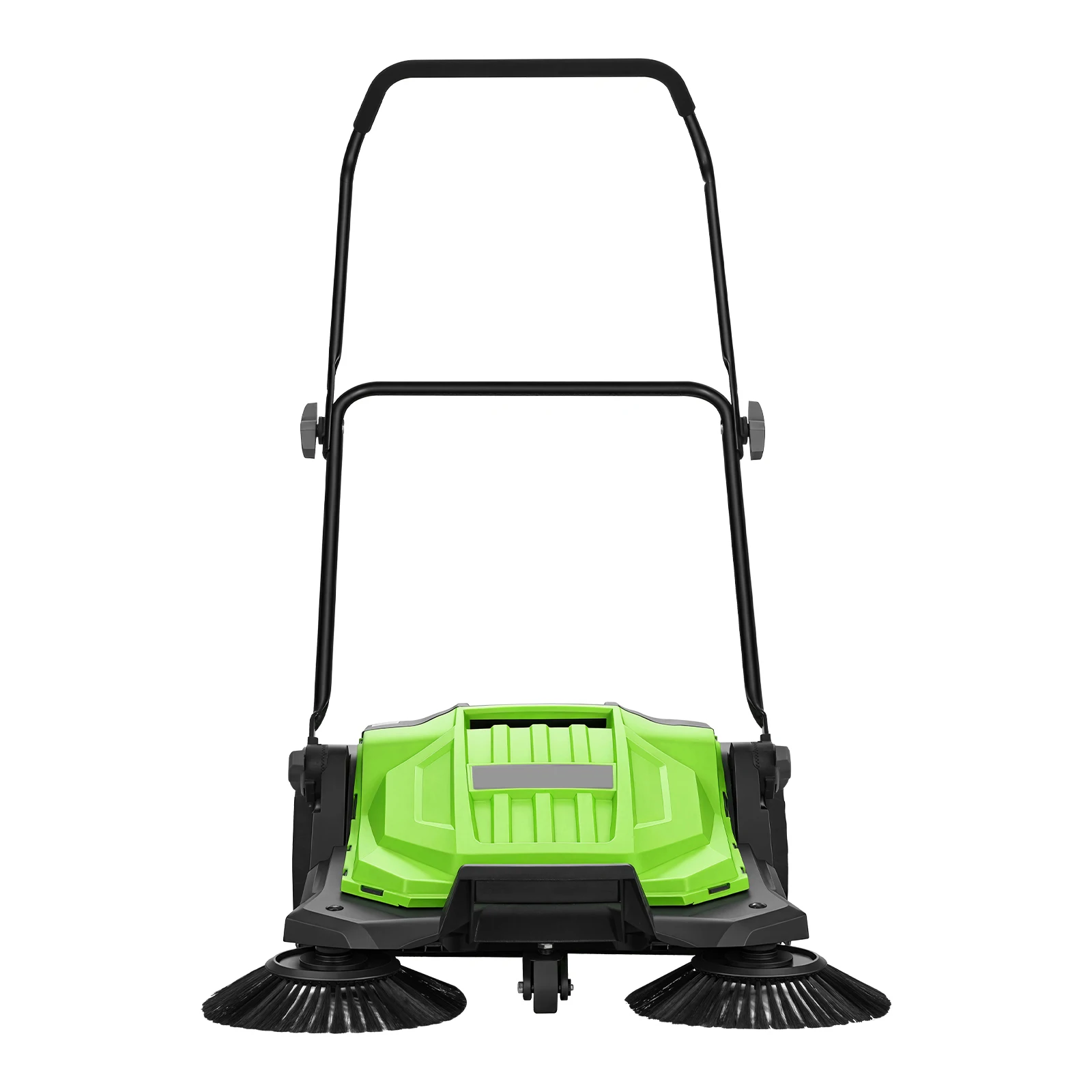 Walk-Behind Hand Push Floor Sweeper, Manual Floor Sweeper Non-Electric with 25.6