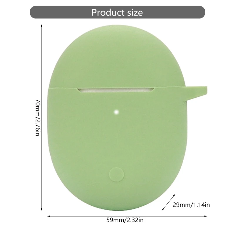 Scratchproof Carrying Case Shockproof Skin for Redmi Buds 3 Headphone Dustproof Soft Housing Washable Silicone Sleeve