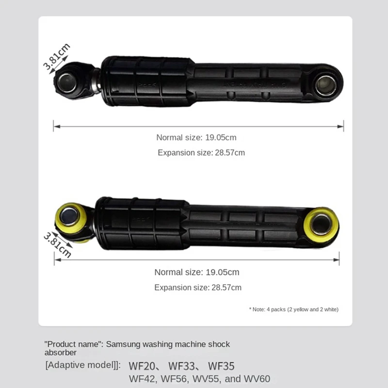 4PCS Shock Absorber For Samsung Washing Machines AP4206426 2020946 DC66-00470A DC66-00470B DC66-00650C DC66-00650D Easy Install