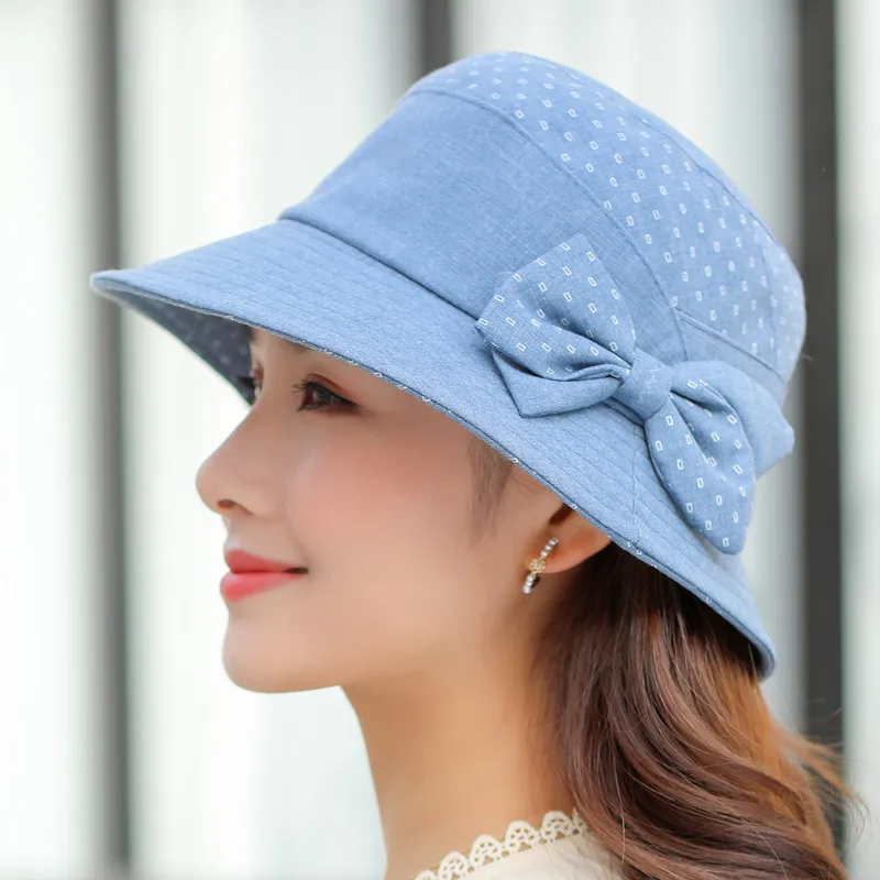 

Ladies Sun Hat Summer Fashion Thin Section Outdoor Middle-aged Mother Hats Spring and Autumn Leisure All-match Fisherman Hat