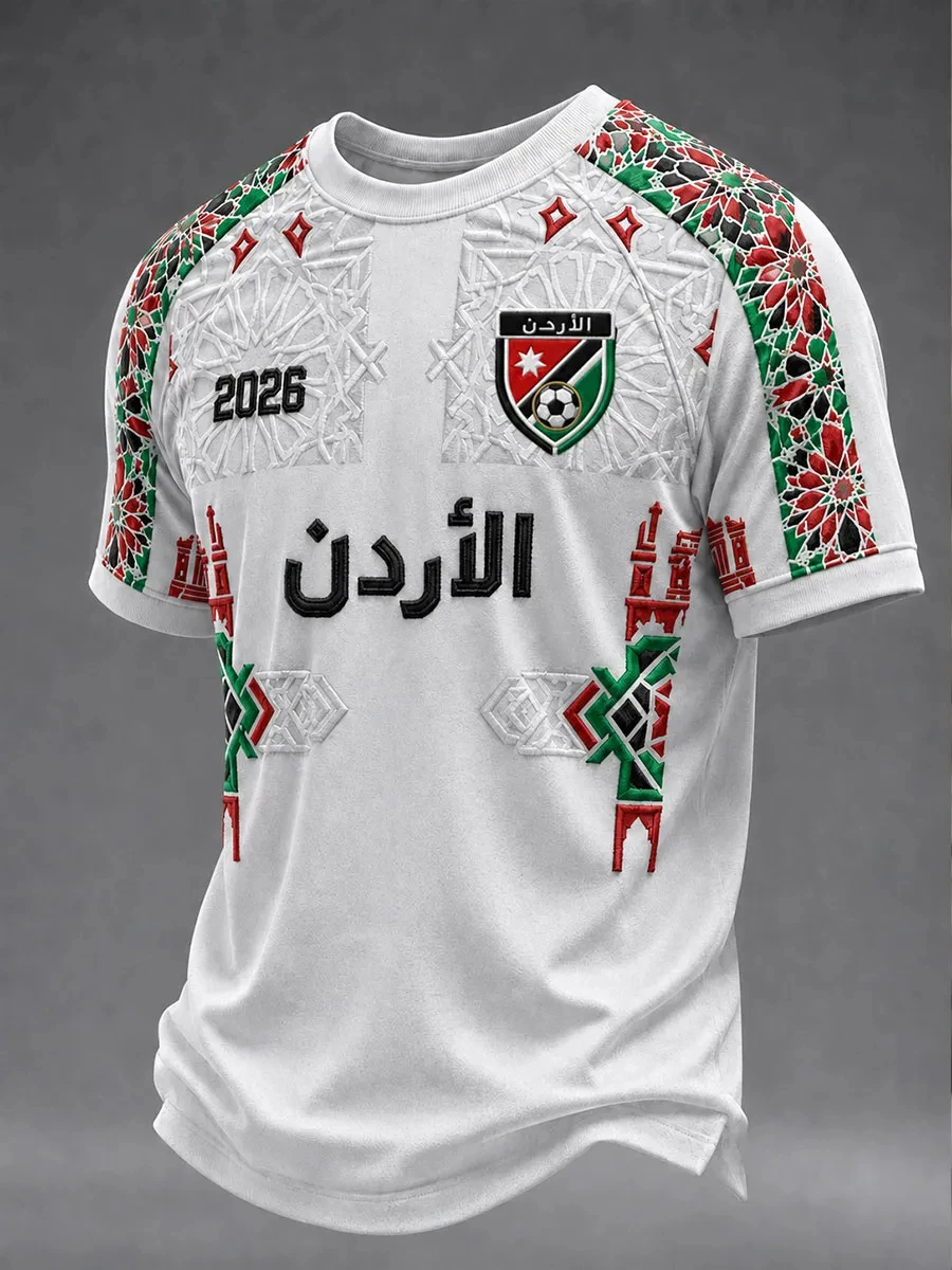 2026 New Men's 3D Printed Football JerseyT-shirt Suitable for Daily and Training Wear Quick Drying Sweatshirt