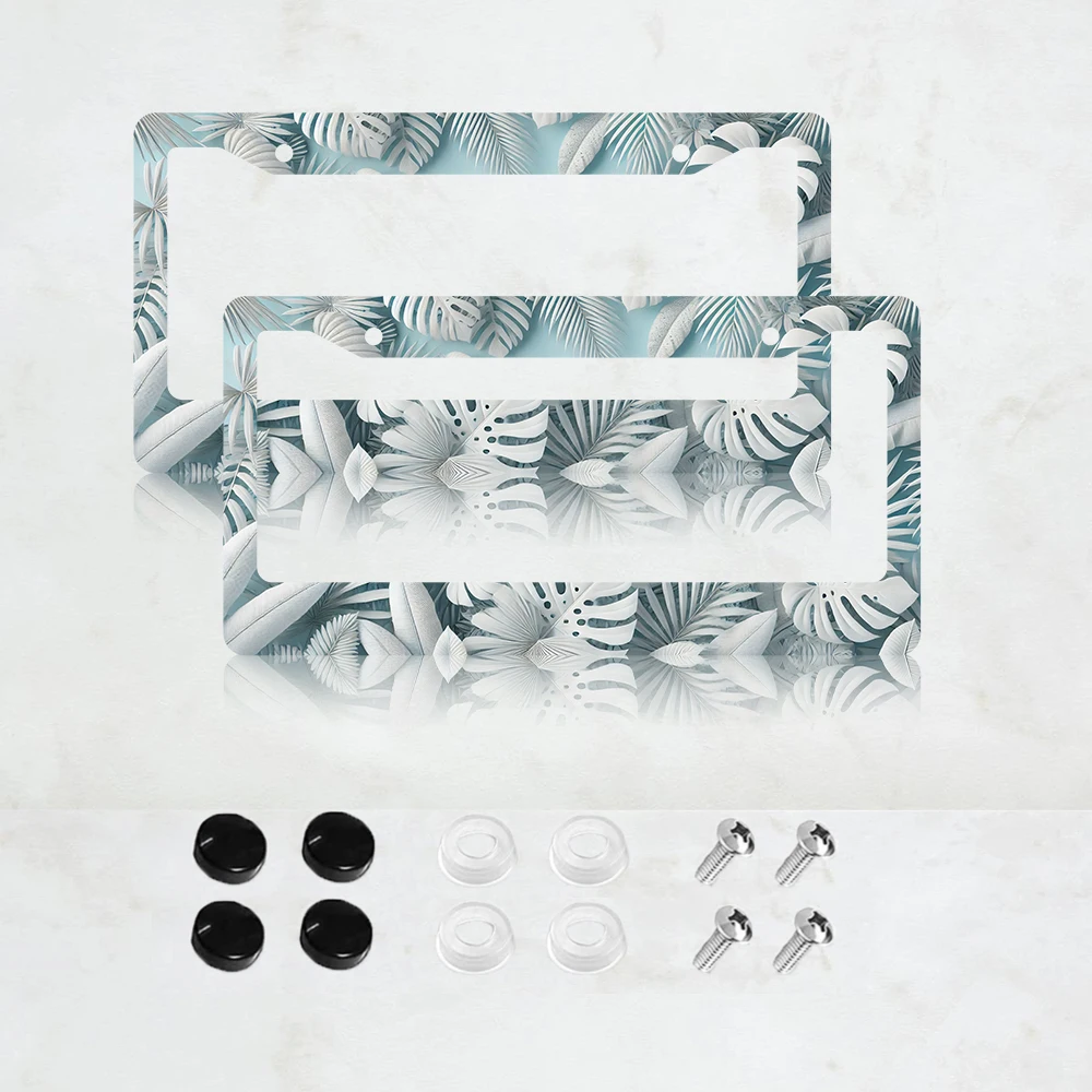 

Рамка для номерного знака из алюминия с дизайном лесных растений, синяя, для General Motors, 12x6 дюймов, с 2 отверстиями под винты