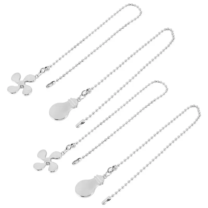 ABJN-Ceiling Fan Pull Chain Fan Extension Chain Fan Chain Pulls Decorative 12 Inch Ceiling Fan Chain Extender Ornament