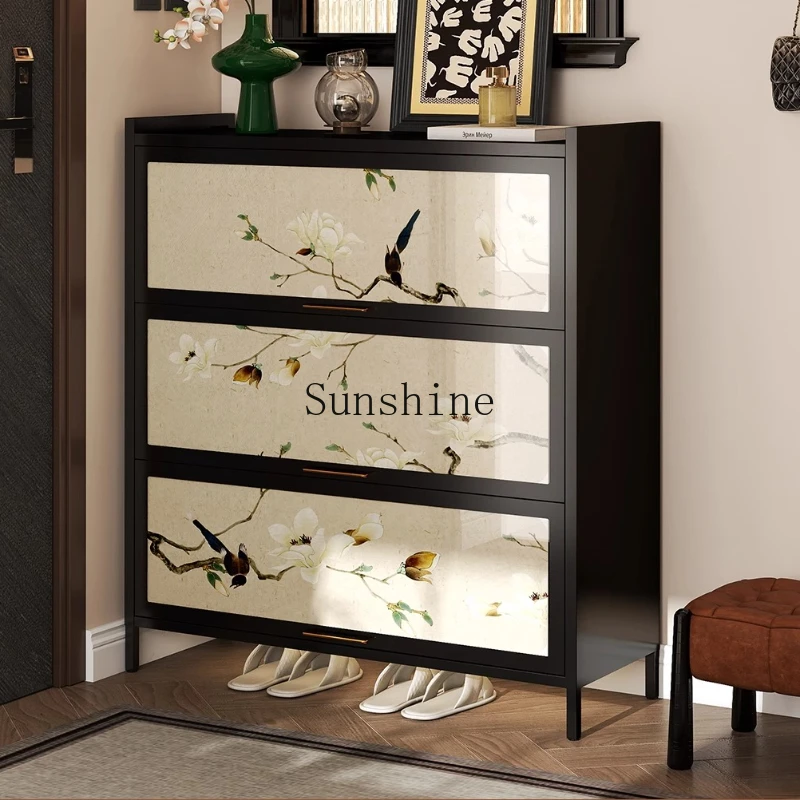 

Medieval style shoe cabinet floor type outdoor aisle door storage entrance entrance waterproof