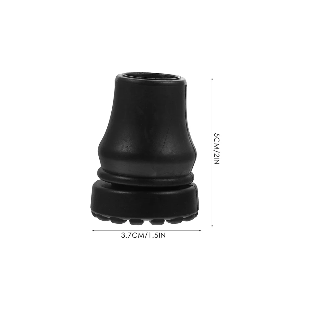 

4Pcs Anti-Skid Cane Tip Covers Wear-Resistant Walking Pole Tips Replacement Secure Fit for Standard Folding Canes Trekking