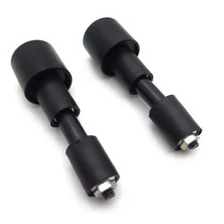 Motorcycel Parts Black 2x 22mm Motorcycle Anti Vibration Handle Bar End Plug Grip Ends Caps