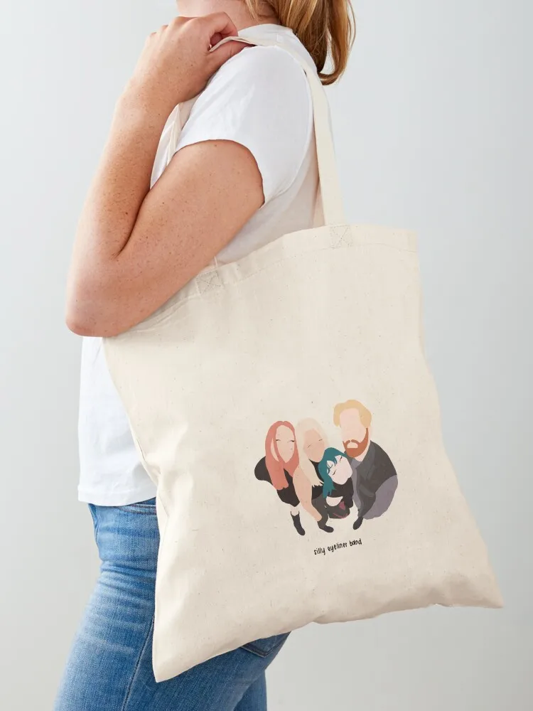 

crawlers 'silly eyeliner band' Tote Bag tote bag men reusable grocery bags Women bags hand bag