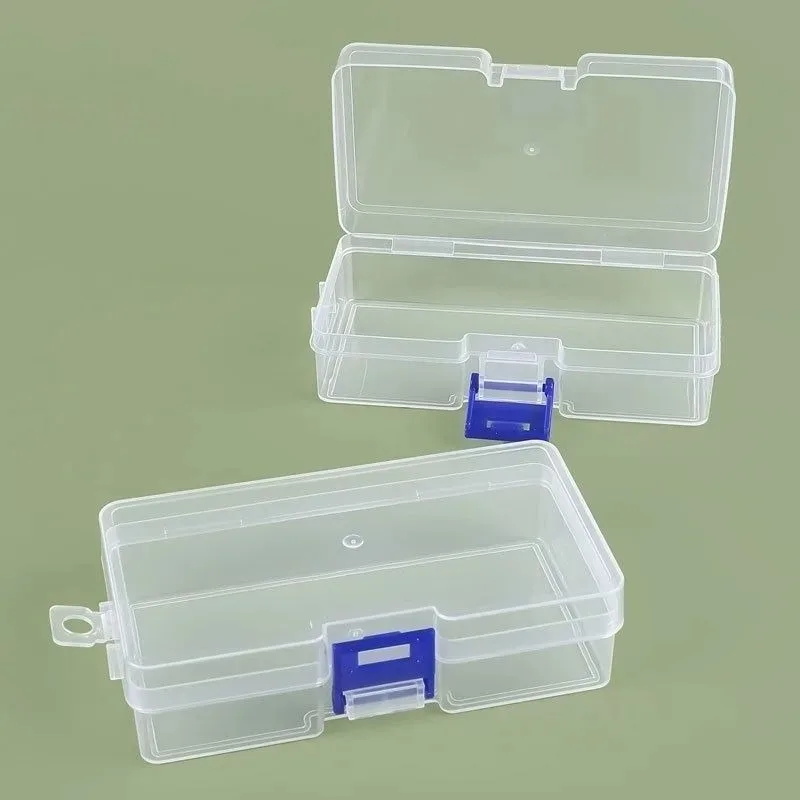 Scatola in Plastica Trasparente Rettangolare per Cacciaviti, Punte, Utensili, Lame, Contenitore Impermeabile e Antipolvere per Imballaggio e Conservazione