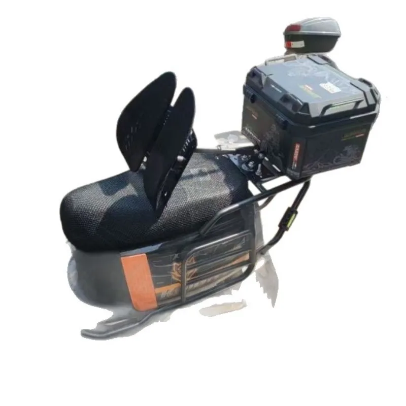 Electric vehicle waterproof, breathable, shock absorption, waist protection, adjustable retractable backrest for knight takeaway