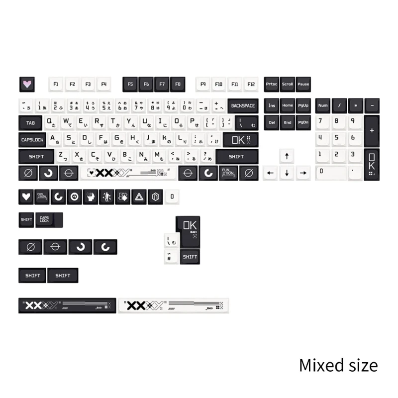 Imagem -06 - Conjunto Teclas Xda Csgo para Teclado 128 Teclas Inglês Japonês Coreano Russo