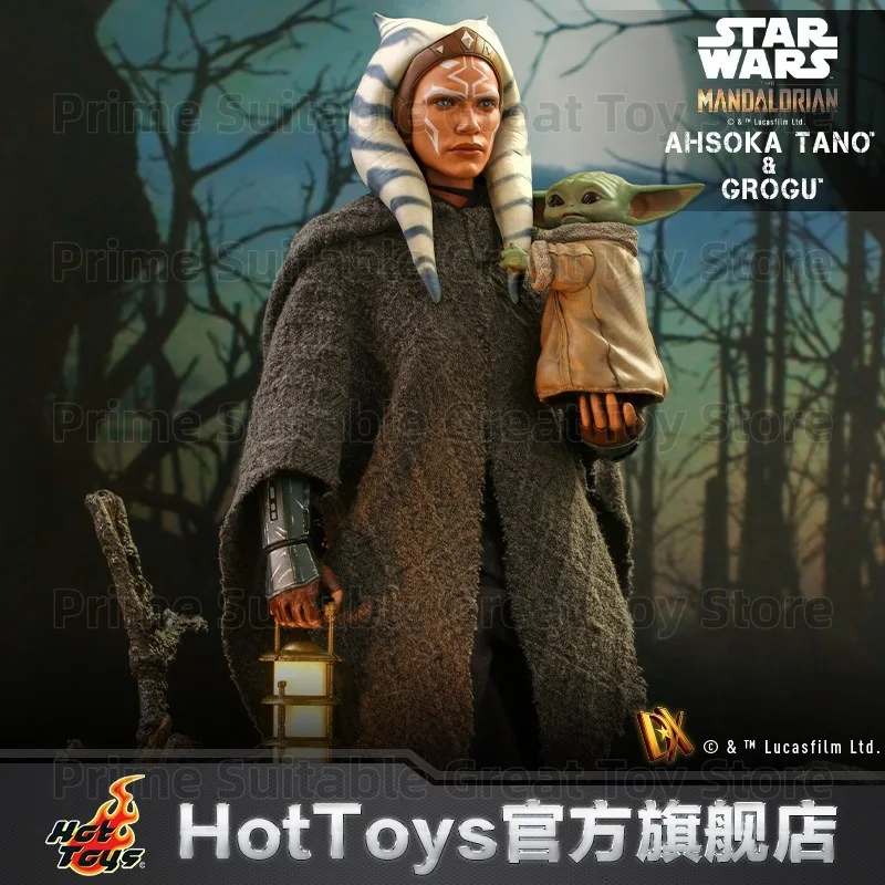 【En stock】Figura coleccionable original de Hot Toys Ahsoka Tano y Grogu 1:6, regalo y colección