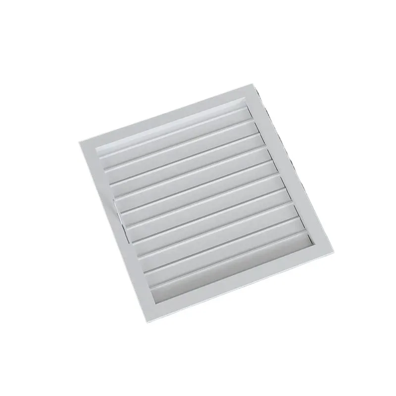 Aluminum alloy shutters, external wall air conditioner port, rainproof movable handle linkage adjustable manual switch