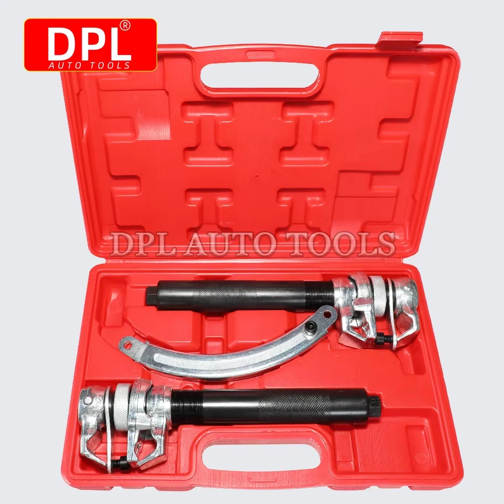 Coil Spring Compressor Tool Heavy Duty Macpherson Strut Spring Compression Set with Safety Jaws and Holder