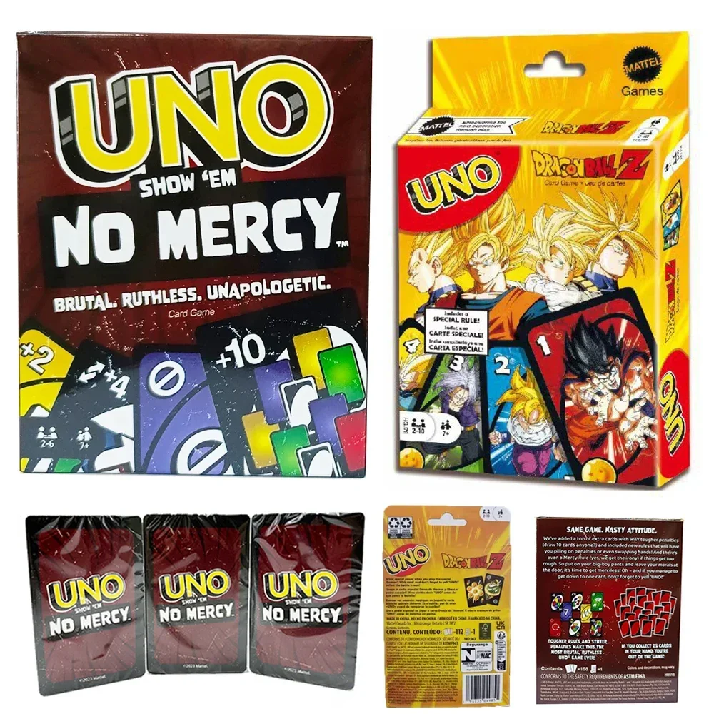 UNO No mercy Game Board UNO Cards Phase 10 Table Family Party Entertainment UNO FlEX Alive Games Card Toys Child Birthday Gift