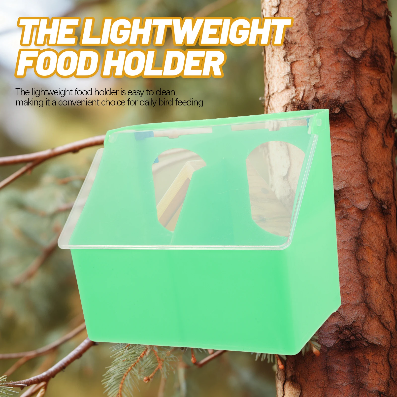 

Hanging Box Trough Bird Feeders Plastic Pigeon No Waste outside Deck bird cage accessories parakeet feeder cockatiel for cage