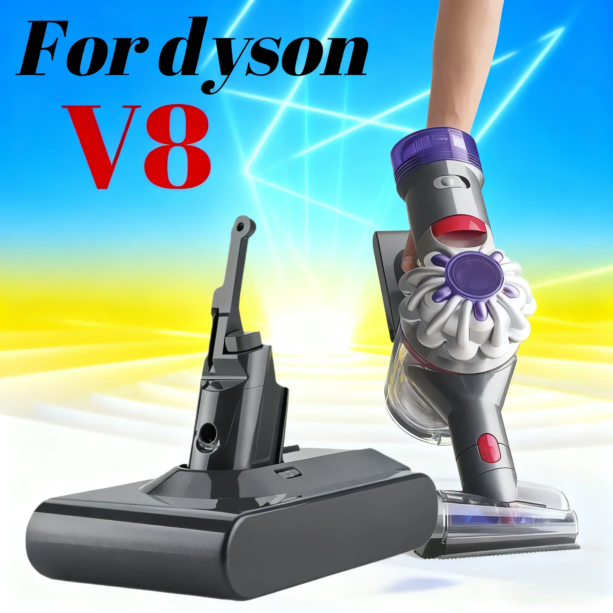 

Сменный аккумулятор 6800 мАч 21.6В для беспроводного ручного пылесоса Dyson V8 Absolute