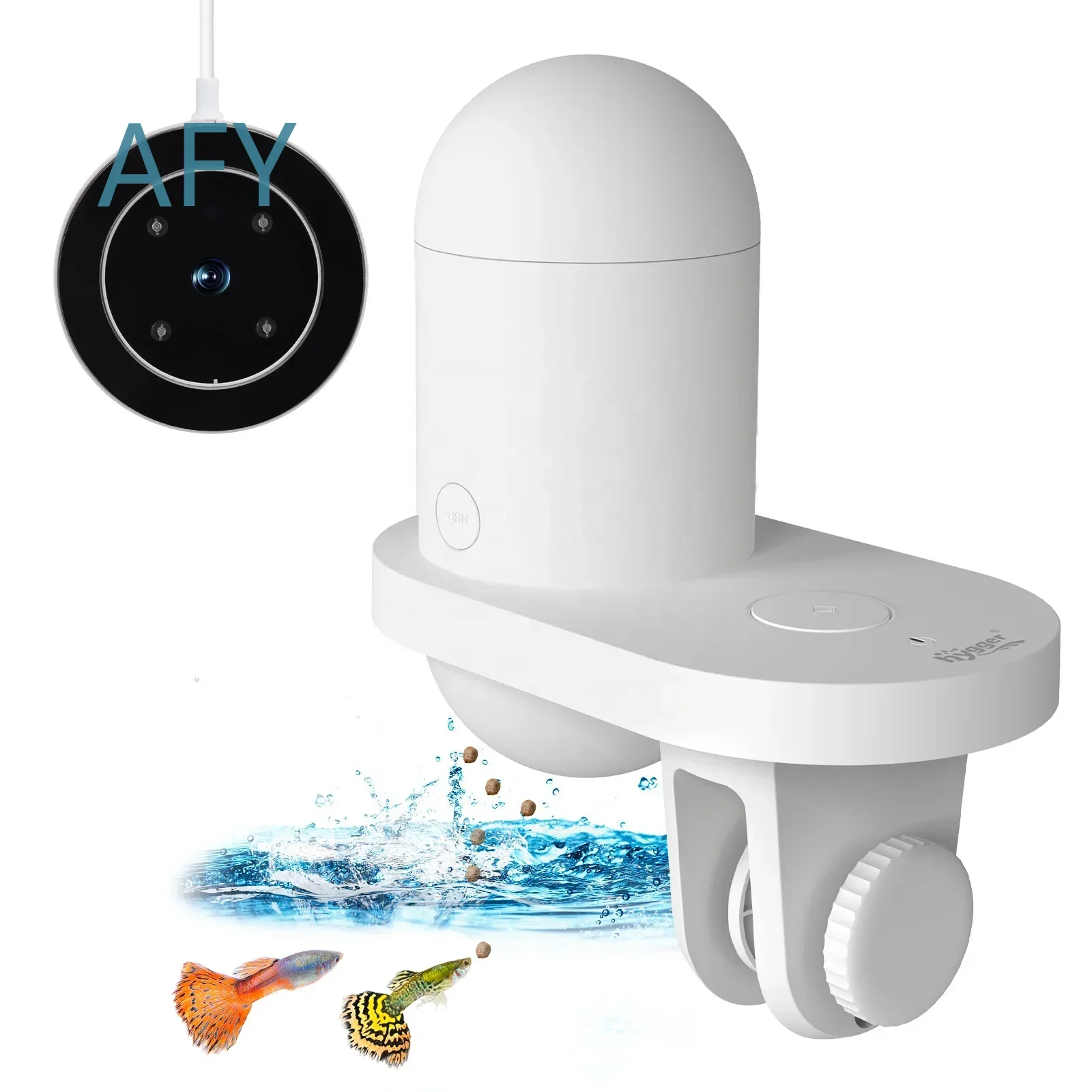 NEW Arrival WiFi Aquarium Mini Fish Feeder with Camera for Smart Fish Feeder for Fish Tank Automatic Feeder for Home Aquarium