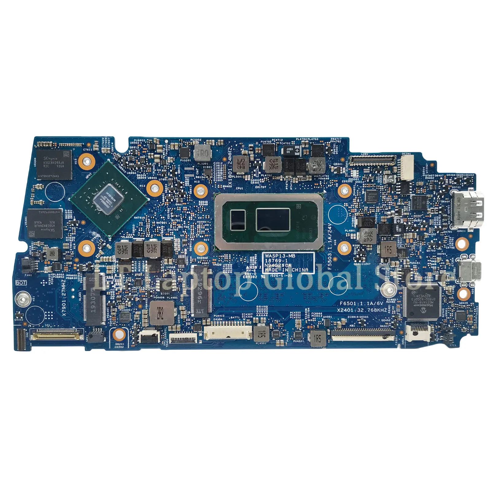 Motherboard Laptop 18769-1 untuk Dell Vostro 5390 5391 0V61H1 059XGG 02PKCV 027GM Notebook Mainboard I3 I5 I7 8/10th 8G RAM DDR4