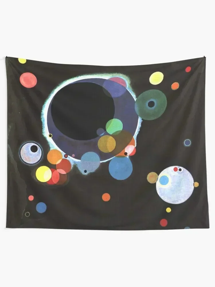 Kandinsky - Several Circles, famous abstract artwork Tapestry House Decorations Wall Decor Tapestry