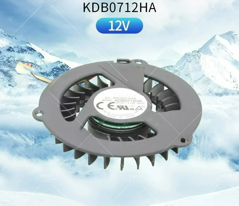 Fan KDB0712HA BQ12 12V 0.70A PWM Heatsink Fan for Samsung SBB