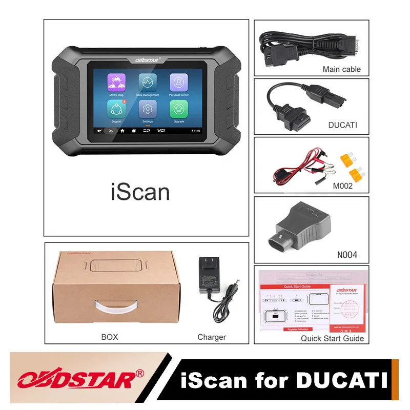 

OBDSTAR iScan для диагностического инструмента мотоцикла DUCATI поддержка программирования IMMO/диагностики/калибровки кластера