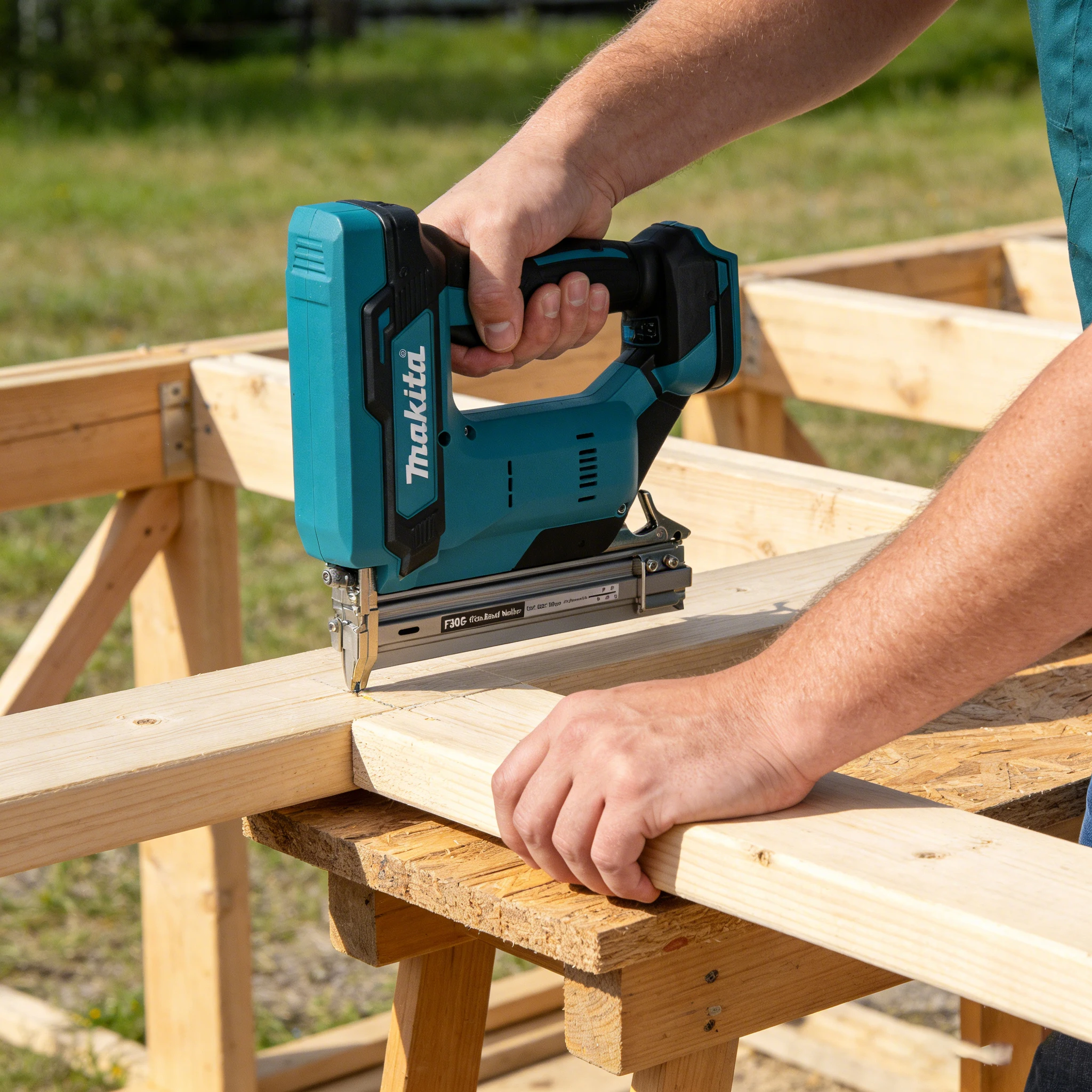 

Makita Lithium-Ion Nail Gun:18V, 6.0Ah Battery, 100-Nail Capacity, Cordless, Ideal for Flooring, Shelving & DIY Wood Projects
