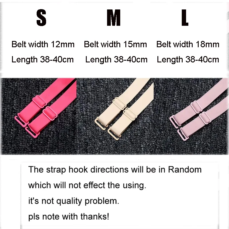 Elastic Stretch Fabric Bra Shoulder Straps Underwear Ornament Accessories Multy-Colors Optional 12,15,18mm Wide High Quality