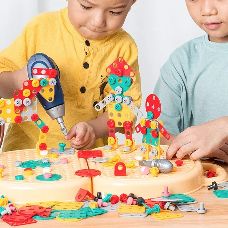 Magic Montessori Play Toolbox, cassetta degli attrezzi per la creatività con trapano per bambini, cassetta degli attrezzi magica per giochi Montessori, cassetta degli attrezzi per la creatività per bambini