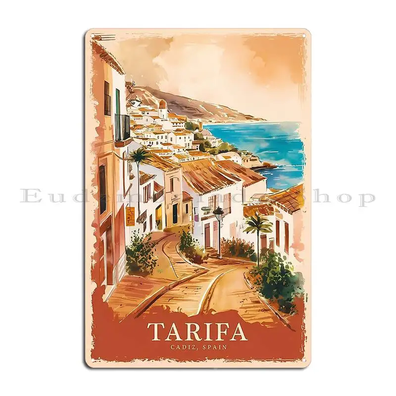 Tarifa Beaches Windsurfing And Andalusian Charm Metal Plaque Poster Rusty Party Funny Customize Cinema Tin Sign Poster